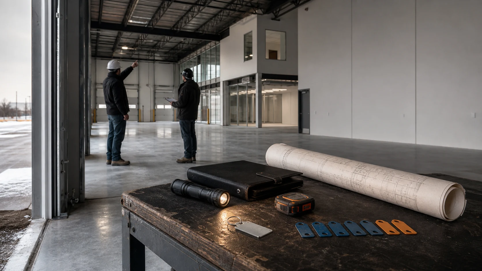 Lease commencement and handover editorial decision-workspace visual